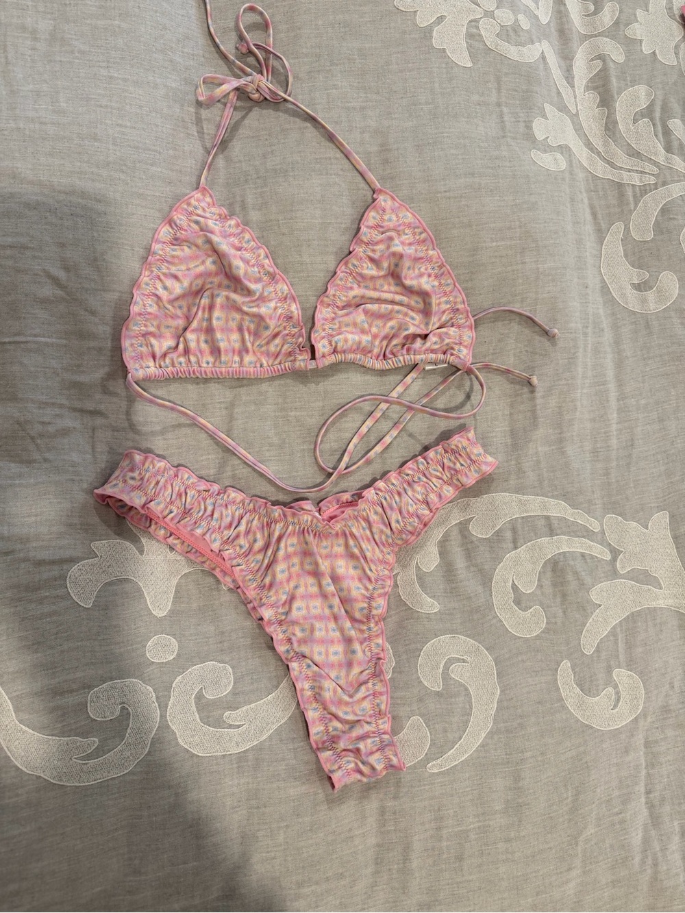 Strawberry Milk Mob pink bikini